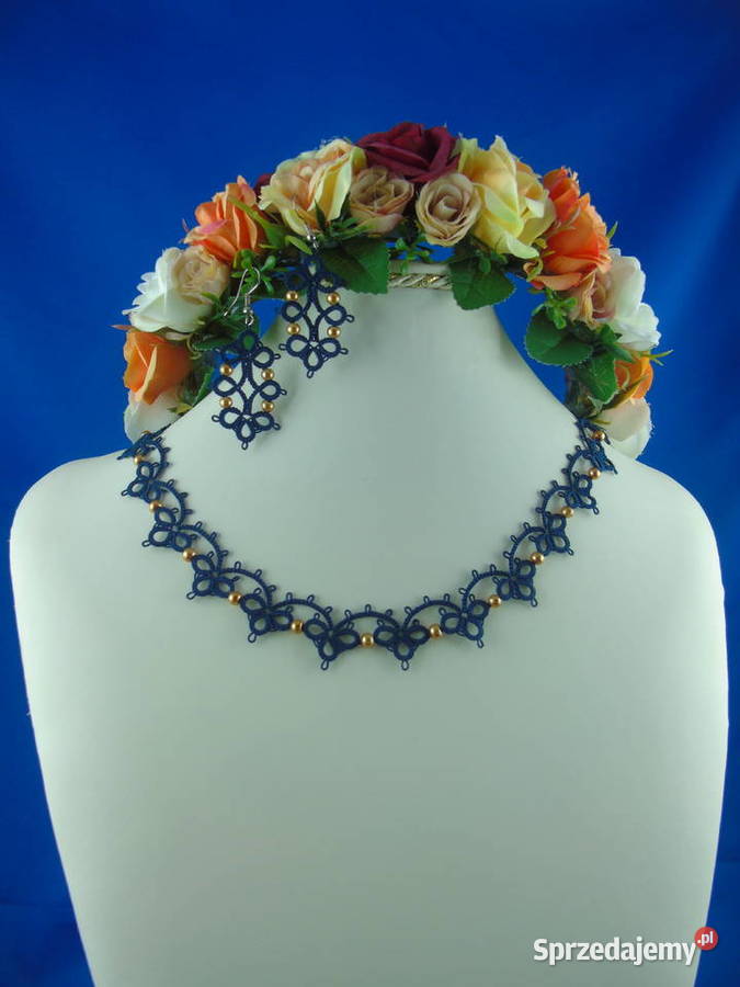 Biżuteria frywolitkowa małopolskie Wiśniowa