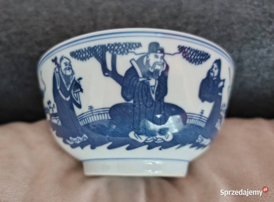 Chińskie porcelanowe miseczki z lyzeczkami Łódź