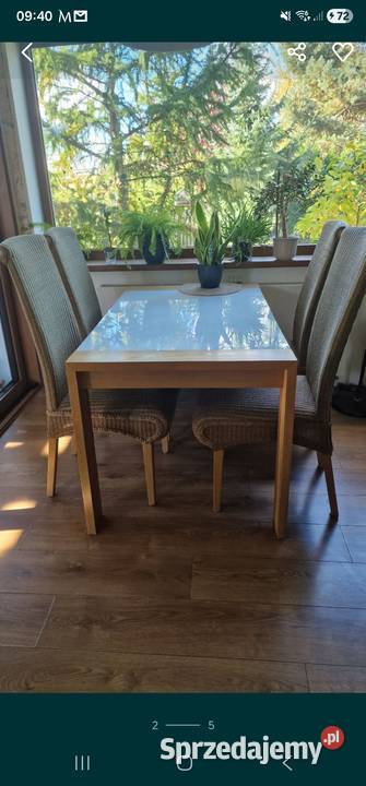 4 krzesła rattanowe Ozorków