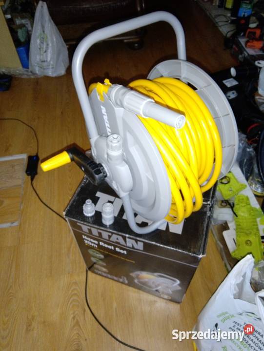 Wąż ogrodowy na bębnie z osprzętem nowy mazowieckie Mińsk Mazowiecki