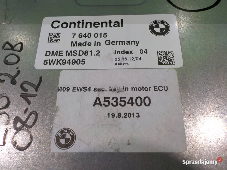 BMW 3 E91 20 B 10r sterownik komputer silnika osobowe Suków