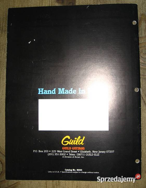 Guild FlatTops Classics guitar catalog katalog Muzyka