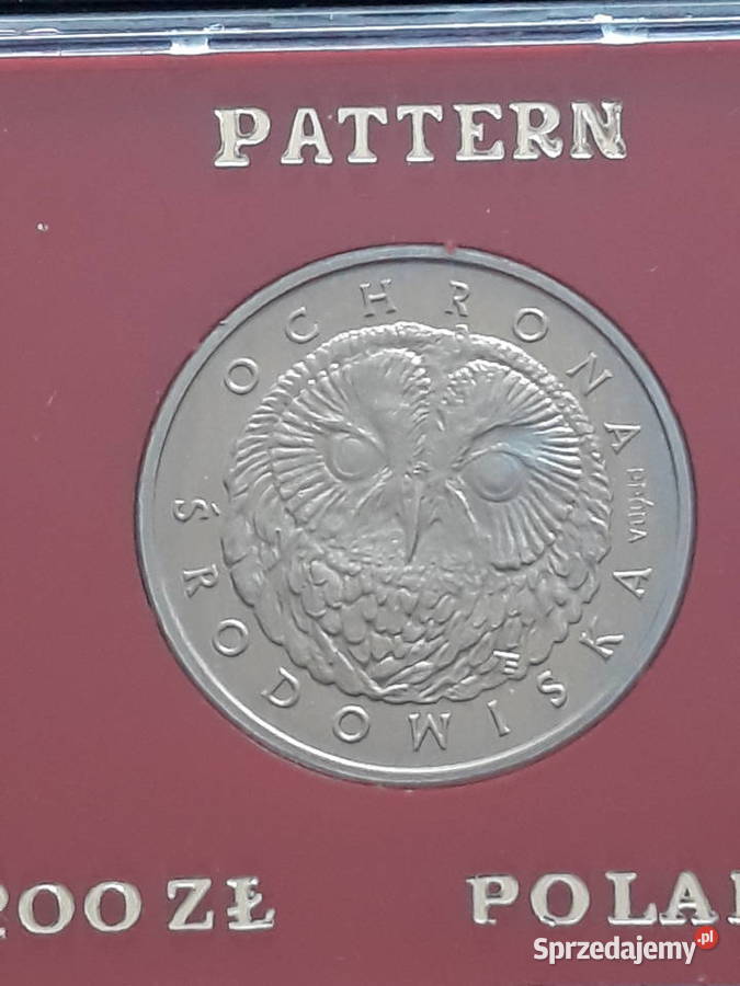 200 Sowa 1986 r Próba mennicze Konin