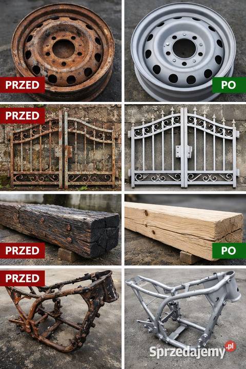 Odświeżenie domków ogrodzeń i piaskowanie