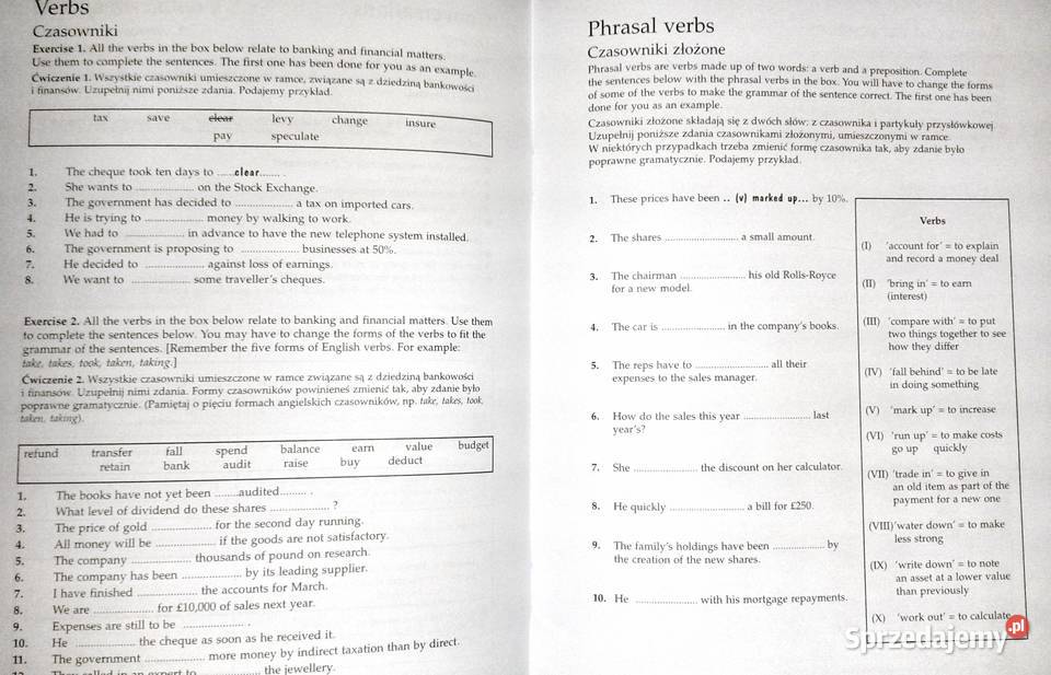 Terminologia bankowość i finanse swój angielski