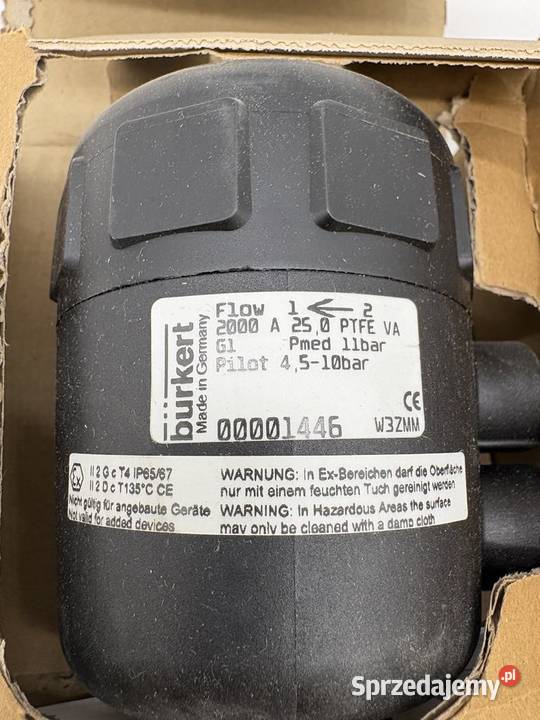 Burkert 2000 A 250 PTFE VA 00001446 Zawór Warszawa