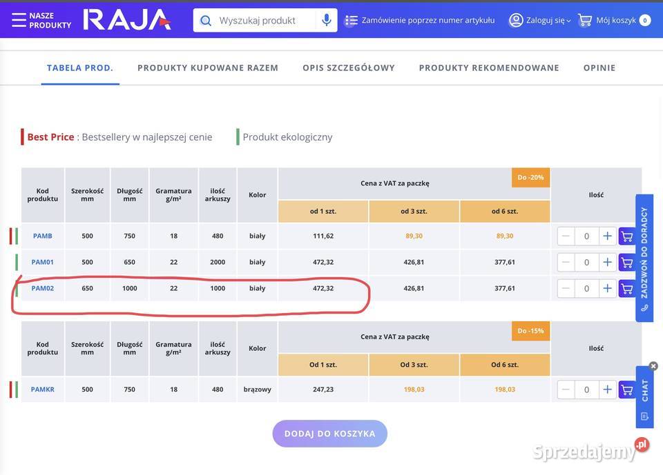 Bibuła pakowa papier do pakowania Pozostałe mazowieckie Kołbiel