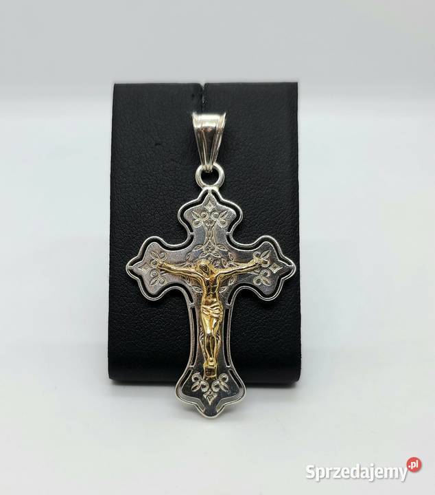 Nowa srebrna zawieszka próby 925 518g krzyżyk warmińsko-mazurskie sprzedam