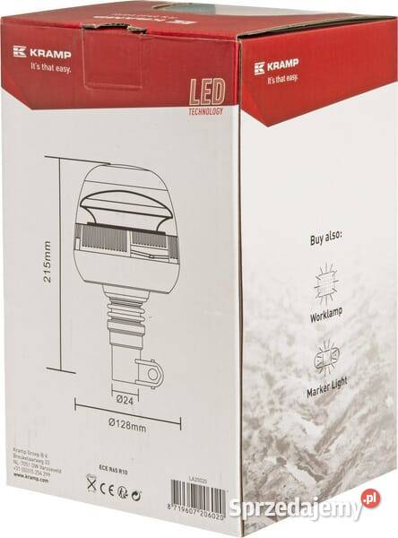 Lampa błyskowa LED 24W 1224V na uchwyt małopolskie