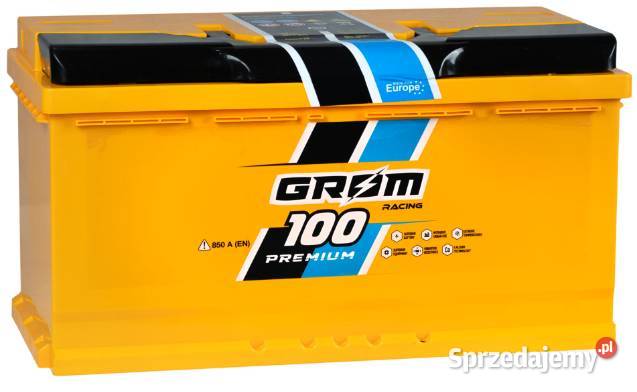 Akumulator Grom Racing 100Ah 850A EN Prawy Plus osobowe mazowieckie Pruszków sprzedam