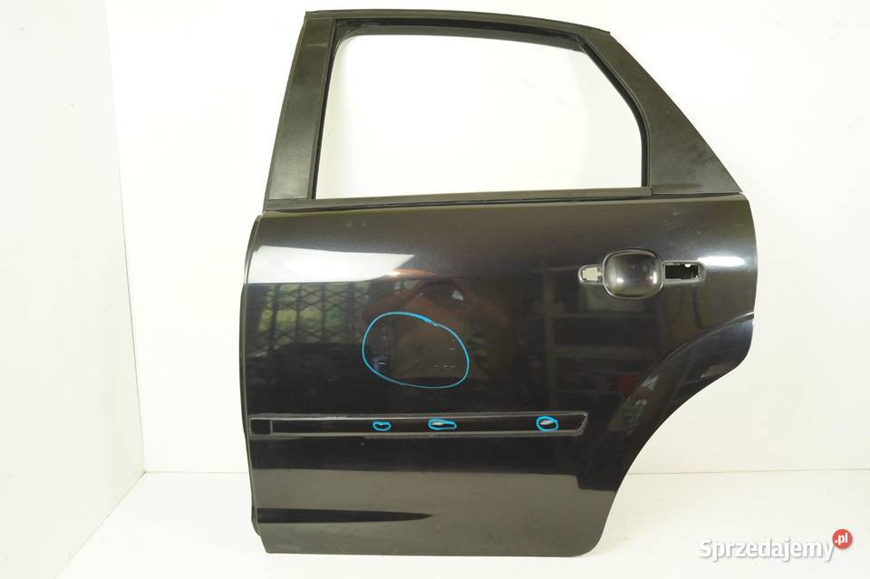 Drzwi Lewy Tył Ford Focus MK2 F3 Panther Black Czarne AA9