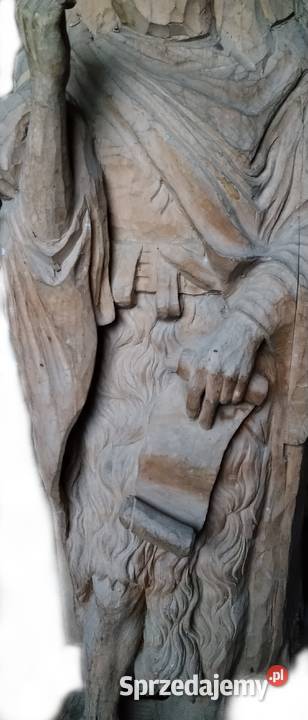 Rzeźba Święty Lite Drewno DUŻA STOJĄCA HANDMADE Gliwice