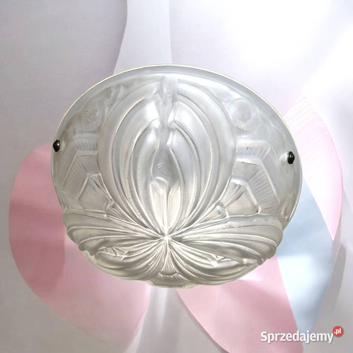 Lampa Art Deco Francja lata 30 H Mouynet vintage Kalisz
