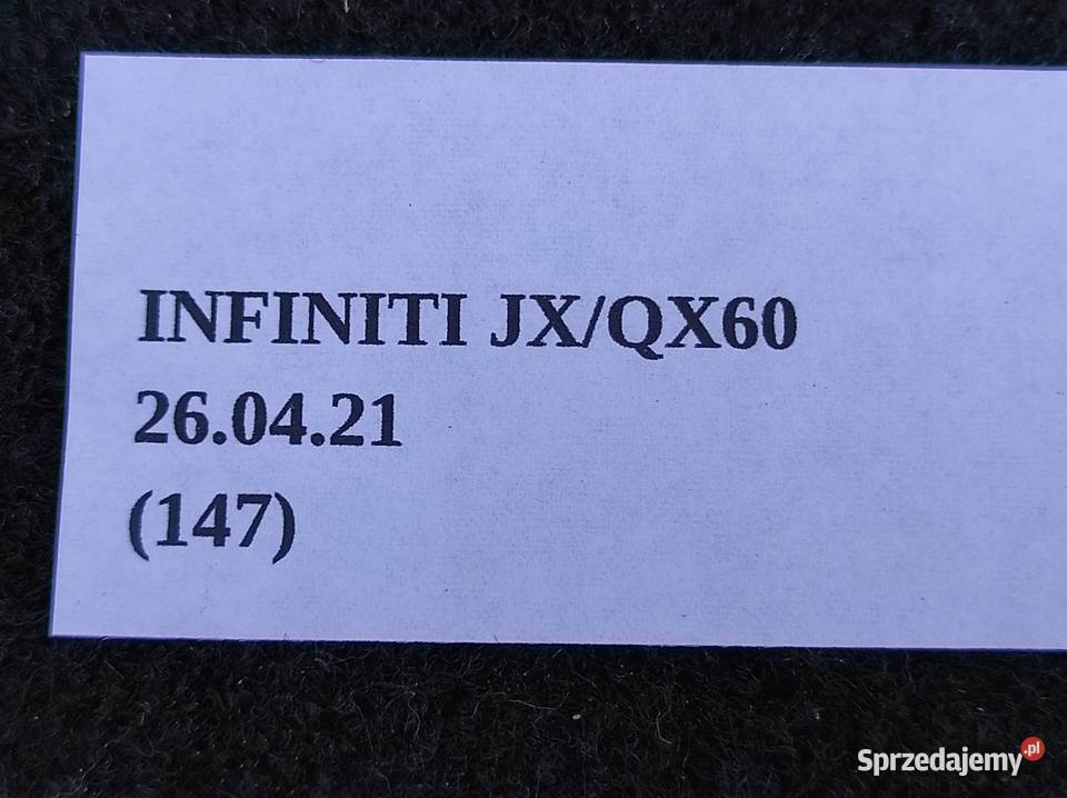 OSŁONA ZAŚLEPKA INFINITI QX60 JX Nowy Tomyśl