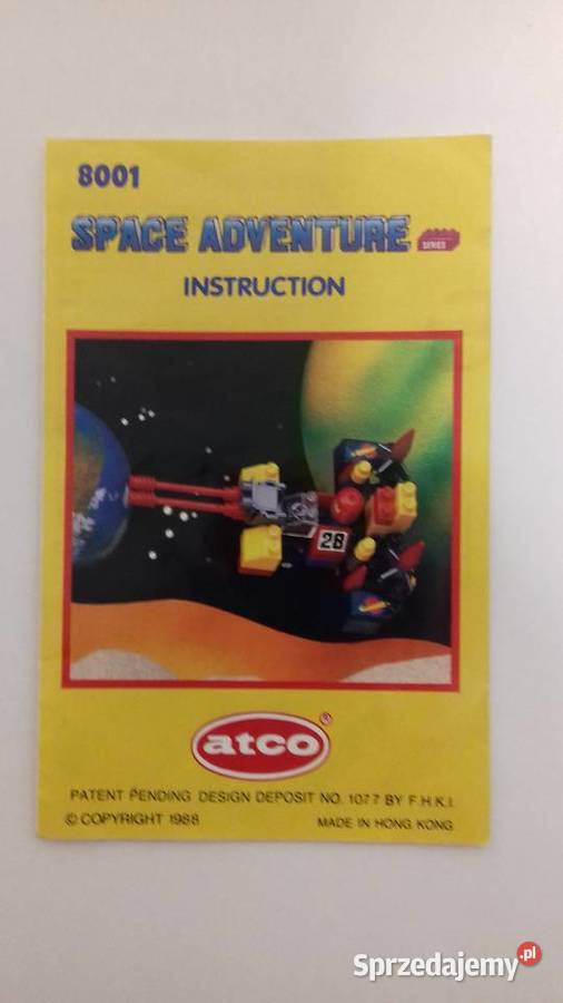 Klocki Atco Space Adventure8001 3 lata+ Kraków sprzedam