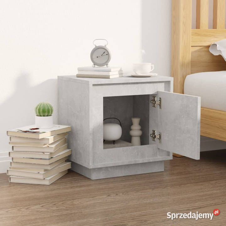 Szafka nocna szarość betonu 44x35x45 WM819844 Nocne Warszawa