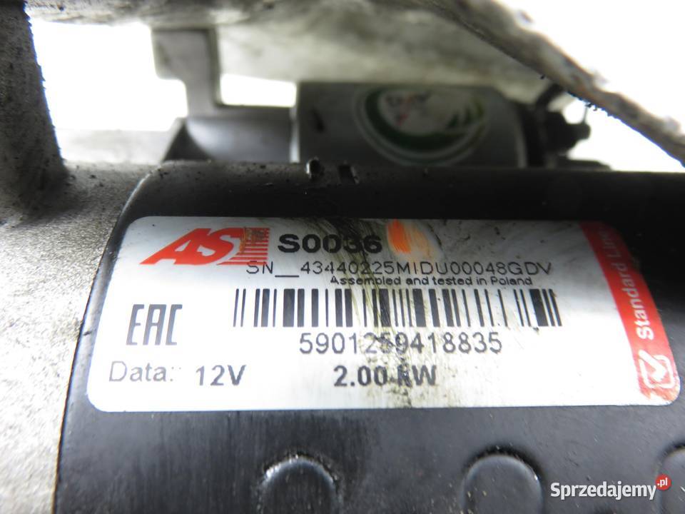 ROZRUSZNIK OPEL ZAFIRA A T98 20 DTI 16V 101 Y 20