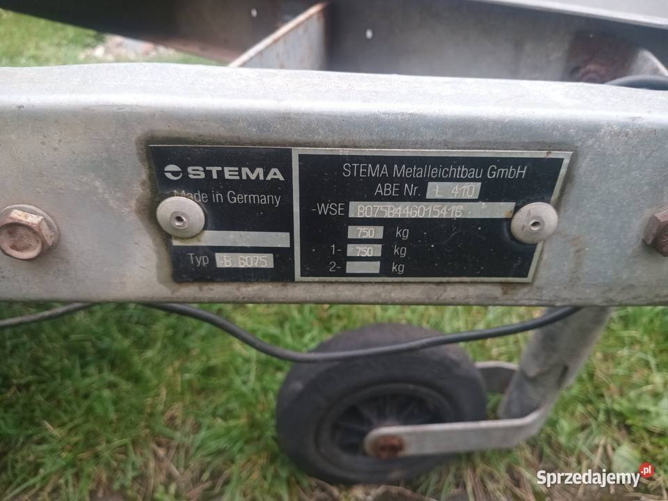 Przyczepka samochodowa DMC 750 Nowogrodziec