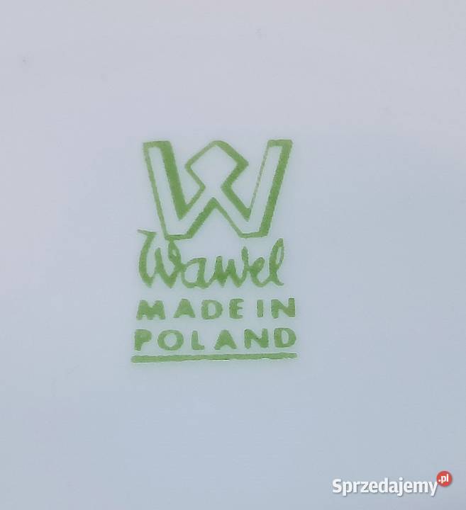 Porcelanowe trio WAWEL filiżanka 2 talerzyki PRL Strzelce Krajeńskie