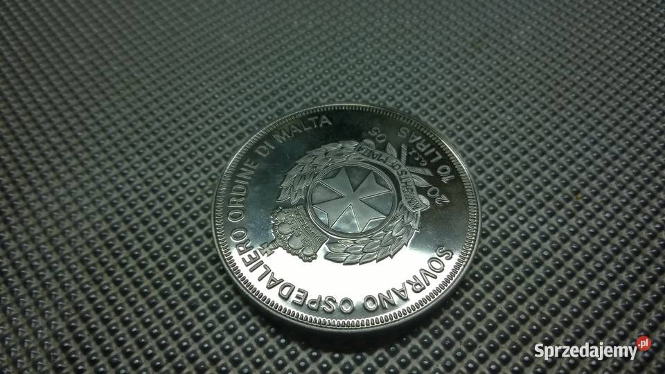 MONETA Zakon Maltański 10 lir 2005 Ex cathedral Warszawa