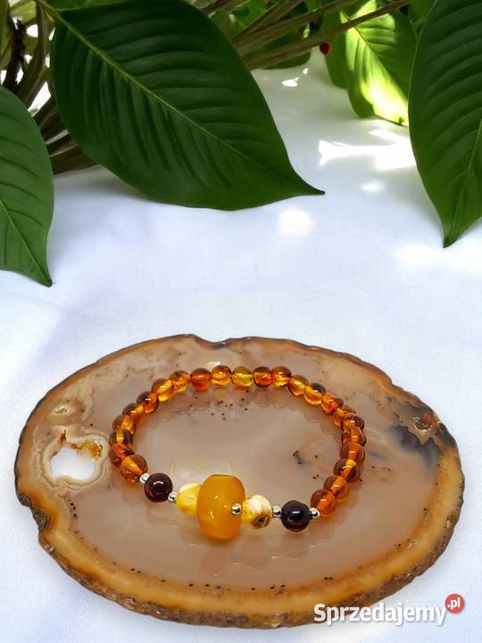 Bransoletka z bursztynu BURSZTYN bałtycki mix Warszawa