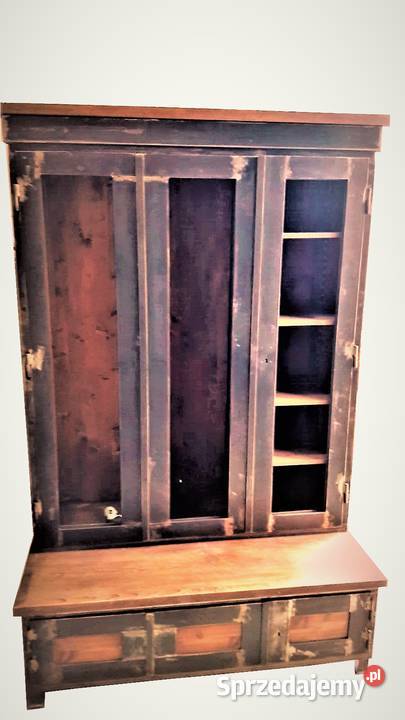 Industrialna Szafagarderoba do przedpokoju loft Szafy, regały, półki Warszawa