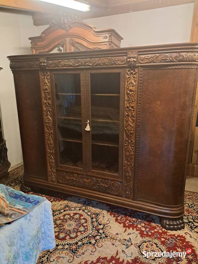 Piękny gabinet na lwich łapach biurkobiblioteka zachodniopomorskie Myślibórz