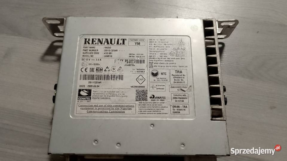 RENAULT KADJAR LIFT RADIO NAWIGACJA 281153254r