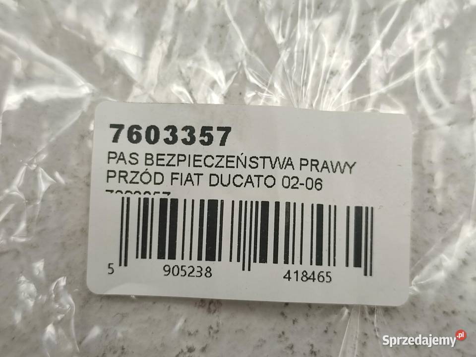 PAS BEZPIECZEŃSTWA TYŁ FIAT CINQUECENTO SEICENTO osobowe sprzedam
