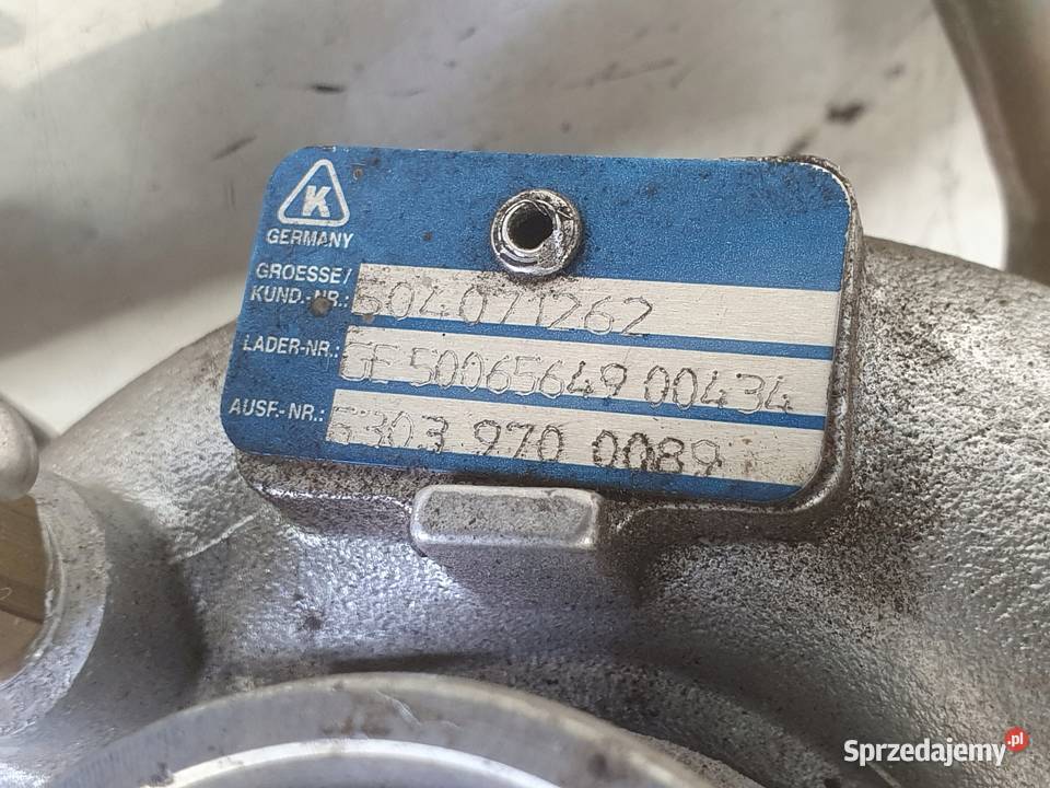 TURBOSPRĘŻARKA Iveco Daily III 23 HPI turbo osobowe Rudka