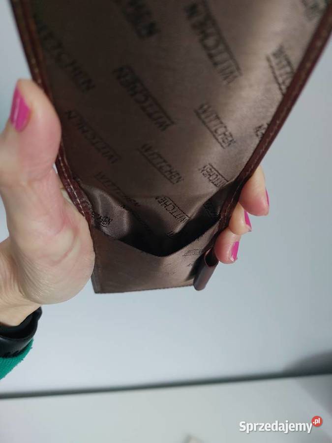 brązowy wizytownik Wittchen skóra notes męski sprzedam
