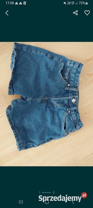 Spodenki krótkie jeansowe damskie niebieski Lublin
