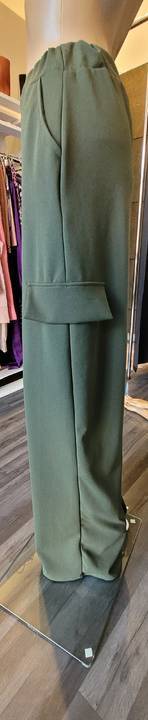 BOOHOO SPODNIE CARGO KHAKI BOJÓWKI 36 S wielkopolskie Kalisz