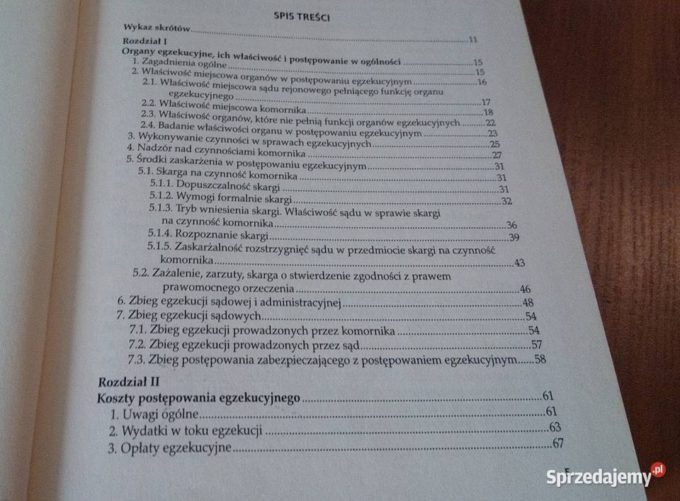 Wybrane zagadnienia egzekucji sądowej Gdańsk sprzedam