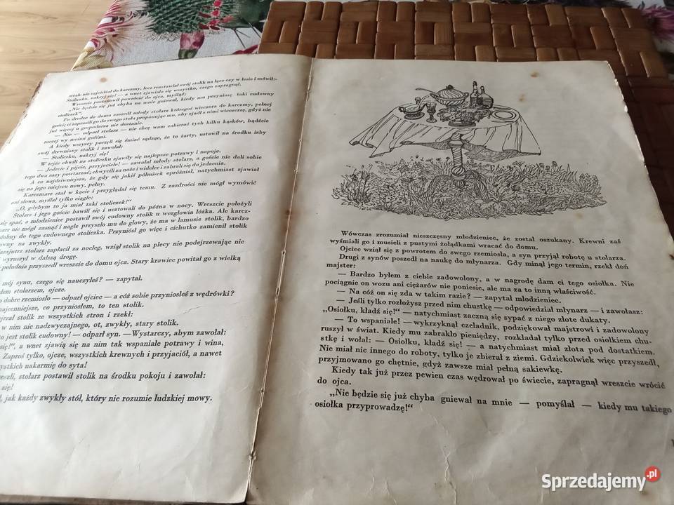 PRL książka dzieci Bajki Grimm lata 50 Łódź