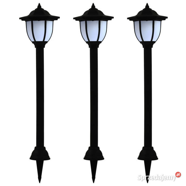 Zewnętrzne lampy solarne LED 3 czarne WM44471 Pozostałe mazowieckie