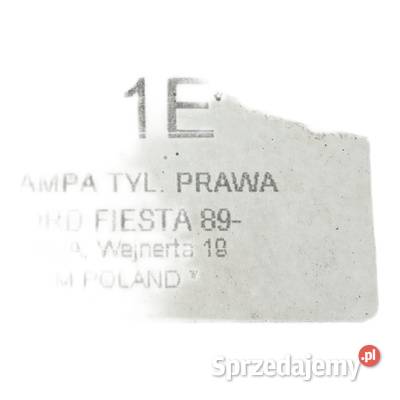 Lampa tylna prawa Ford Fiesta Mk3 19891995 sprzedam