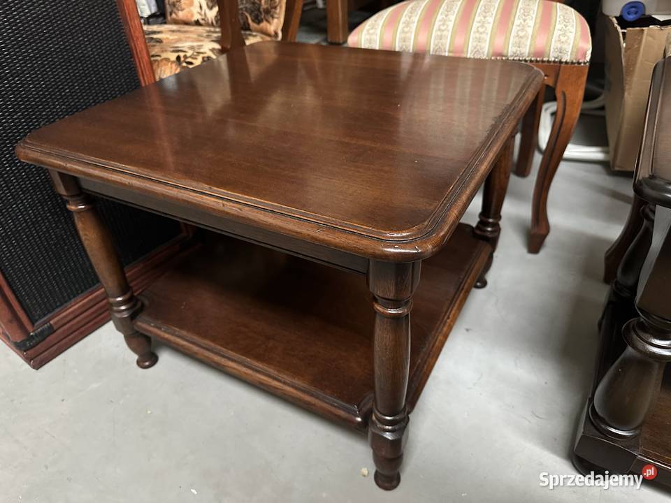 Dębowa ława kwadratowa 60 wielkopolskie Sławoszewek