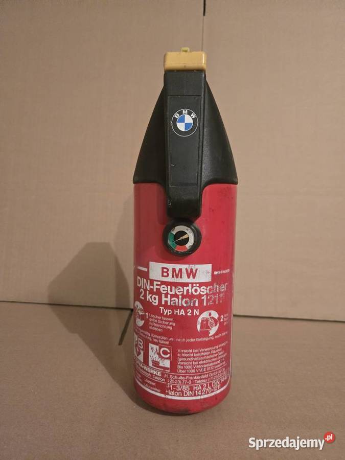 Orginalna zabytkowa gaśnica do BMW z lat 80