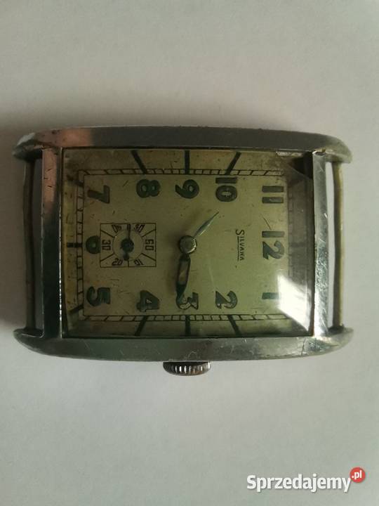 Stary przedwojenny zegarek Silvana 1078 Art Deco - naprawa