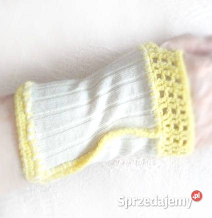 jasne mitenki pastelowe mitenki kremowe mitenki Białystok