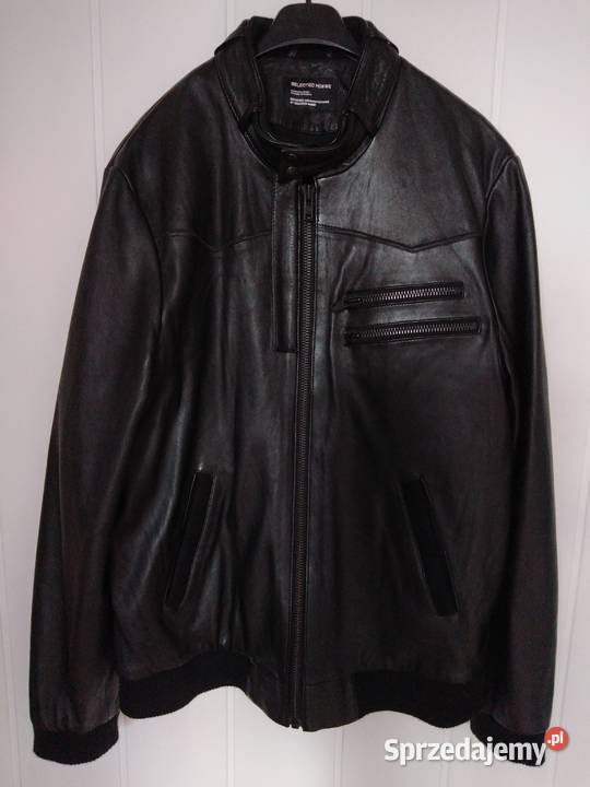Męska kurtka skórzana Selected Homme Wiosenna/Jesienna śląskie Częstochowa