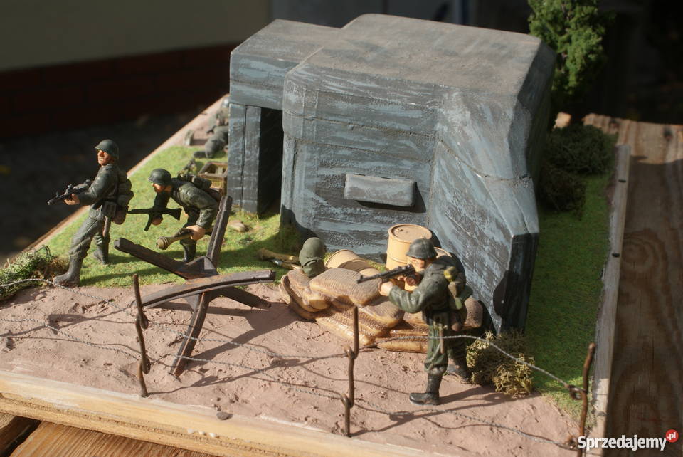 Diorama makieta militarna obrona bunkra Warszawa sprzedam