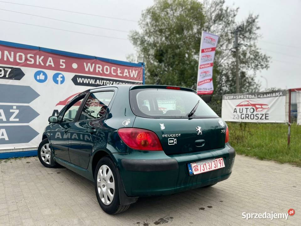 Peugeot 307 16 BenzynaDługie opłaty5 nieuszkodzony Wrocław