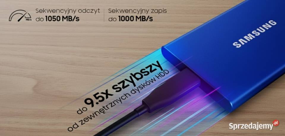 Zewnętrzny dysk SSD SAMSUNG T7 USB 32 2 TB Dyski Łódź