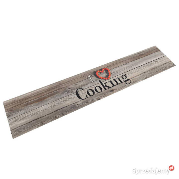 Dywanik kuchenny wzór z napisem Cooking szary Warszawa sprzedam