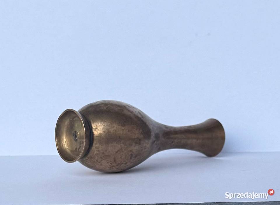 Stary mosiężny flakonik lany mosiądz wazonik Kraków