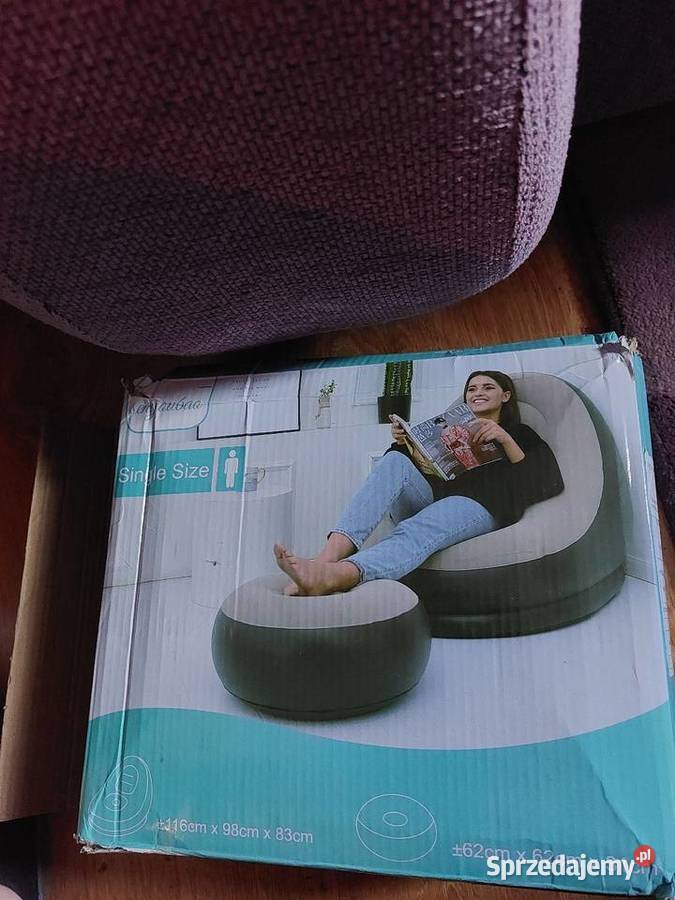 2 częściowy zestaw fotel nadmuchiwany Gdańsk