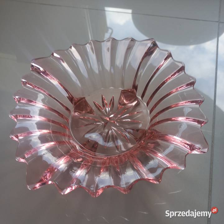 Patera misa rozalinowa Art Deco
