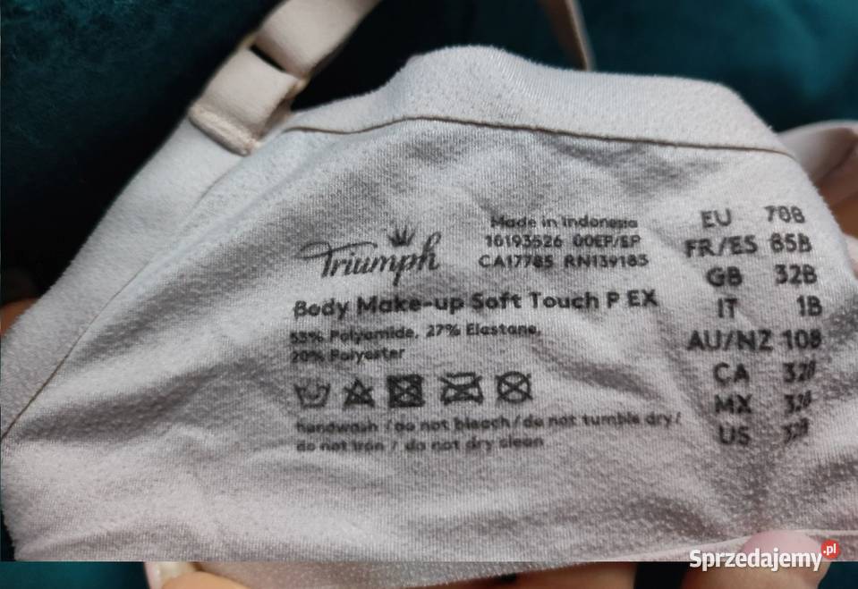 metaliczny satynowy stanik biustonosz Triumph Kielce